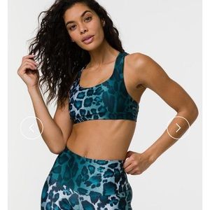 Onzie High Waist Teal Leopard Leggings